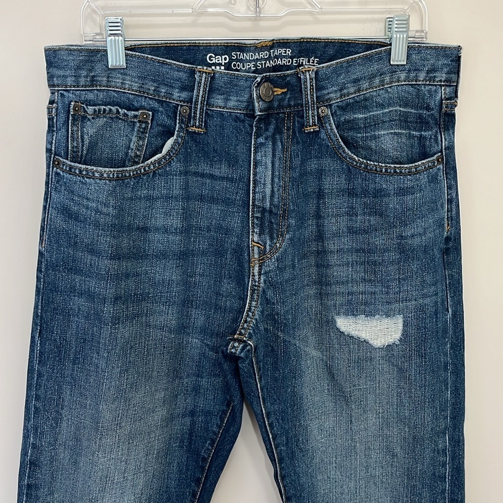 GAP Men’s Distressed Denim Jeans Size 33x30 - Picture 3 of 7